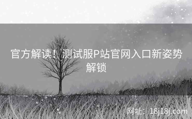 官方解读！测试服P站官网入口新姿势解锁