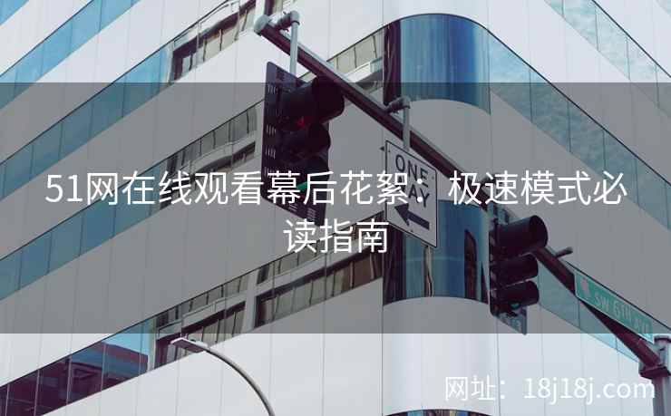 51网在线观看幕后花絮：极速模式必读指南