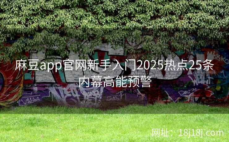 麻豆app官网新手入门2025热点25条内幕高能预警